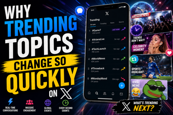 Why Trending Topics Change So Quickly on X